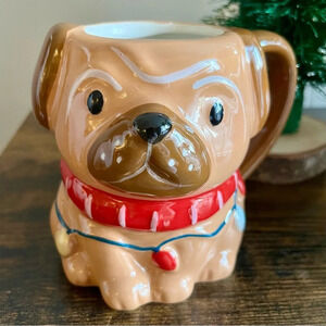 Christmas|Collectible Target Ceramic “Pug Mug” for the Holidays Cocoa Coffee NEW